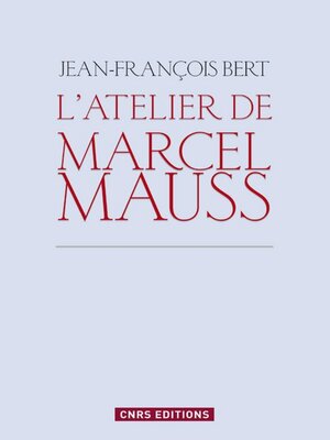 cover image of Atelier de Marcel Mauss